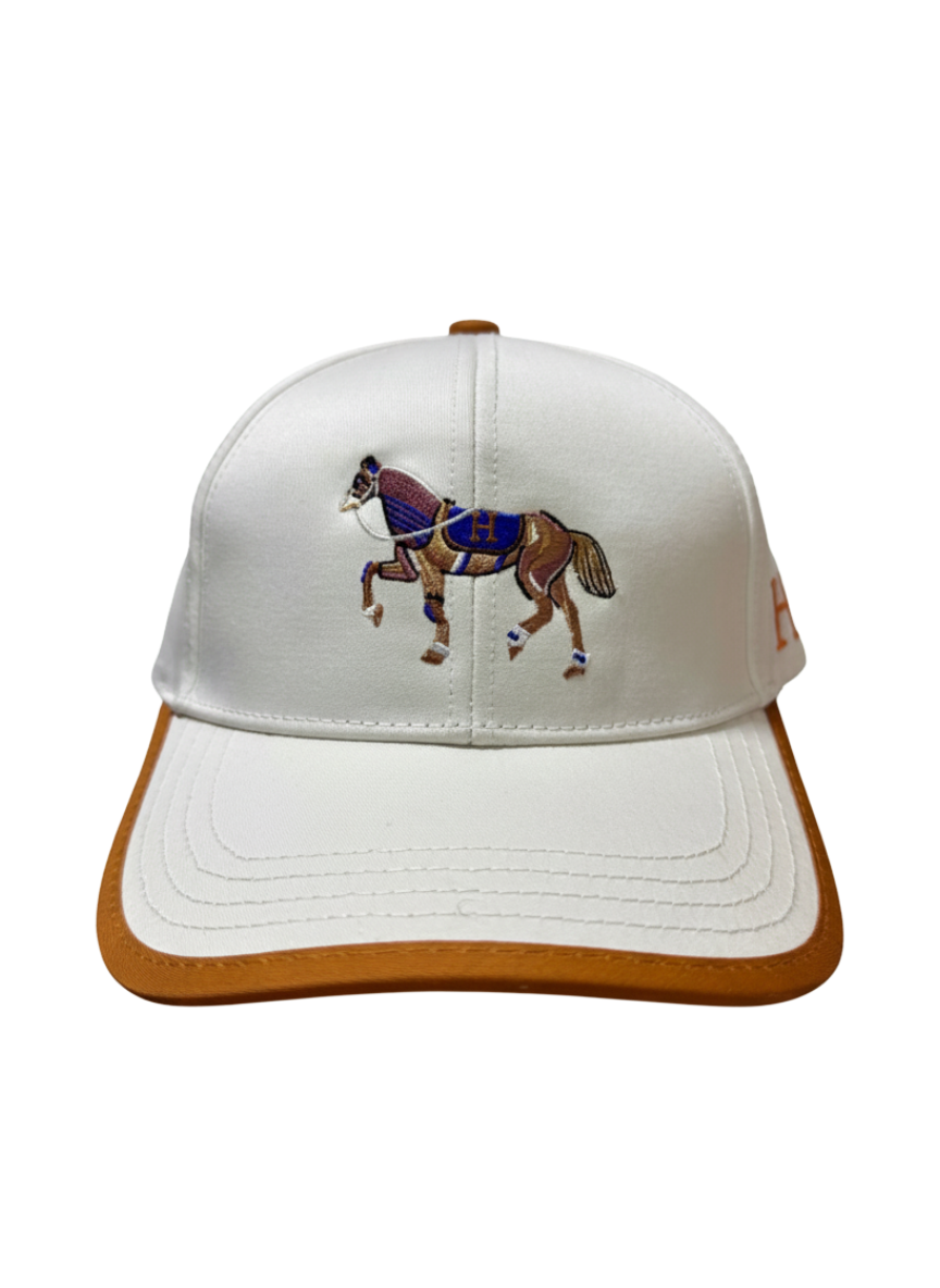 Gorra Hermès white horse Equestrian